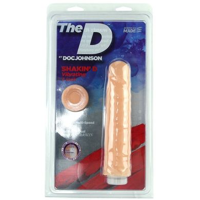 Вибратор 7 Inch Ultraskyn Shakin' D Vibrating Dildo in Vanilla купить в sex shop Sexy