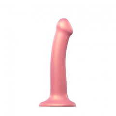 Насадка для страпона Strap-On-Me Mono Density Dildo Rose M, діам. 3,3см, одношаровий силікон, гнучкий купити в sex shop Sexy