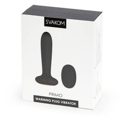 Анальна пробка з підігрівом Svakom Primo Black купити в sex shop Sexy