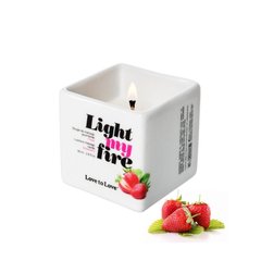 Масажна свічка Love To Love Light My Fire Strawberry 80 мл купити в sex shop Sexy