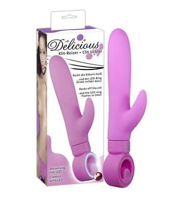 Кліторальних-вагінальний вібратор Delicious Klit Tickler купити в sex shop Sexy