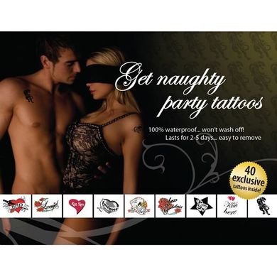 Tattoo Set - Get Naughty Party купить в sex shop Sexy