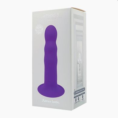Дилдо з присоскою Adrien Lastic Hitsens 3 Purple, відмінно для страпона, діаметр 4,1см, довжина 18,2см купити в sex shop Sexy