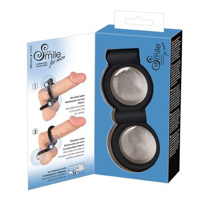 Вибро-кольцо для пениса и мошонки Sweet Smile Double Loop купить в sex shop Sexy