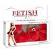 Металеві поножи Furry Leg Cuffs Red купити в секс шоп Sexy