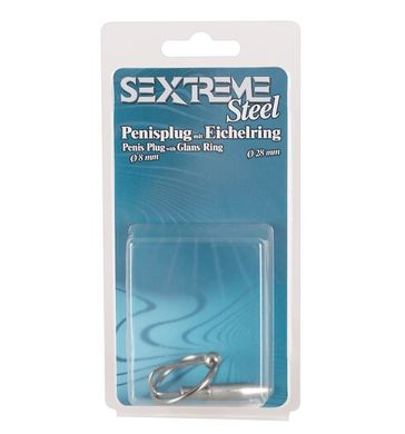 Уретральная вствка с кольцом Penis Plug With Glans Ring купить в sex shop Sexy