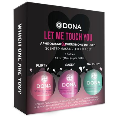 Набор массажных масел Dona Let Me Touch You Massage Gift Set купить в sex shop Sexy