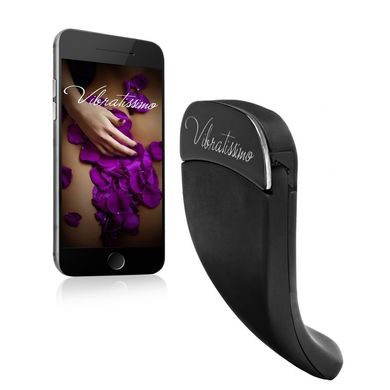 Кліторальний стимулятор з керуванням смартфоном Vibratissimo Panty Buster Black купити в sex shop Sexy