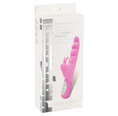 Вібратор для точки G і клітора Wiggle Butterfly Vibrator Pink купити в sex shop Sexy