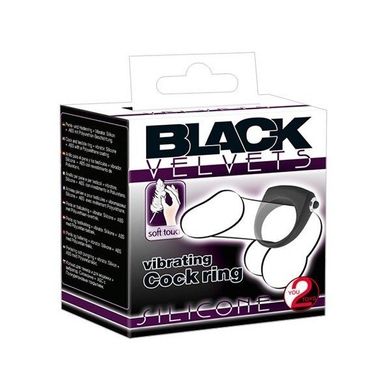 Эрекционное вибро-кольцо Black Velvet Vibrating Cockring Shaun купить в sex shop Sexy