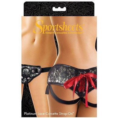 Трусы для страпона Sportsheets Platinum Lace Corset купить в sex shop Sexy