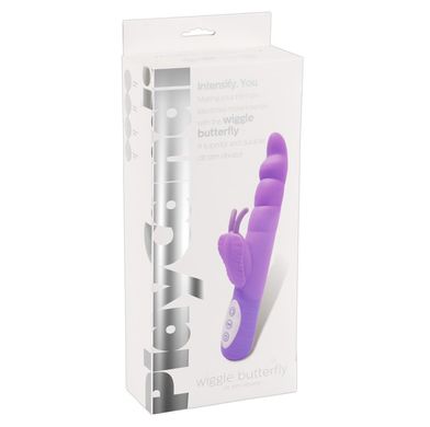 Вібратор для точки G і клітора Wiggle Butterfly Vibrator Purple купити в sex shop Sexy