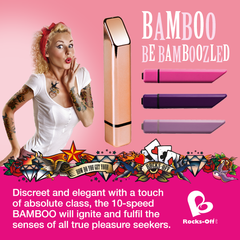 Вібратор Rocks Off Bamboo Rose Gold купити в sex shop Sexy