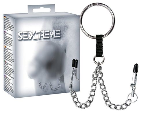 Кільце на пеніс з зажимами для мошонки Sextreme Penisring Mit Hodenklemmen купити в sex shop Sexy