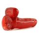 Фаллоимитатор Carmen's Fun Cock 8 inch Jel-Lee Red Glitter купить в секс шоп Sexy