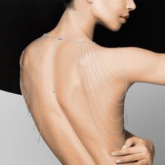 Ланцюжки на шию, плечі і спину Bijoux Indiscrets Magnifique Silver купити в sex shop Sexy
