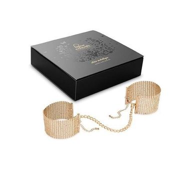 Браслети-наручники Bijoux Indiscrets D'esir M'etallique Gold купити в sex shop Sexy