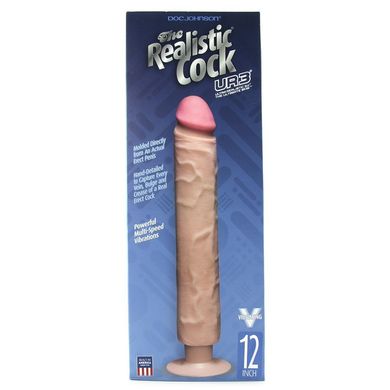 Великий вібратор The Realistic Cock UltraSkin No Balls Vibr 12 купити в sex shop Sexy