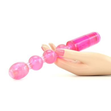 Анальні вібро-кульки Waterproof Flexible Vibrating Anal Beads Pink купити в sex shop Sexy