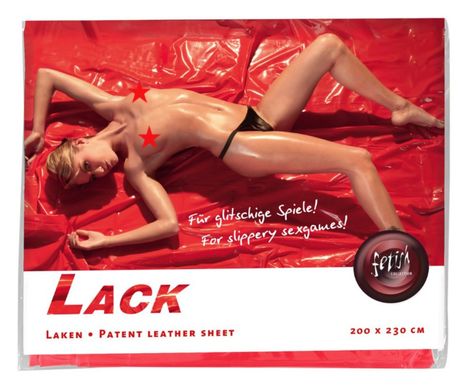 Червона лакова простирадло Fetish Collection Lack Laken купити в sex shop Sexy