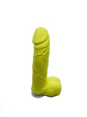 Крафтовое мыло-член с присоской Чистый Кайф Yellow size M купить в sex shop Sexy