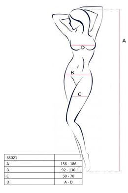 Черный комбинезон BS 023 Passion купить в sex shop Sexy