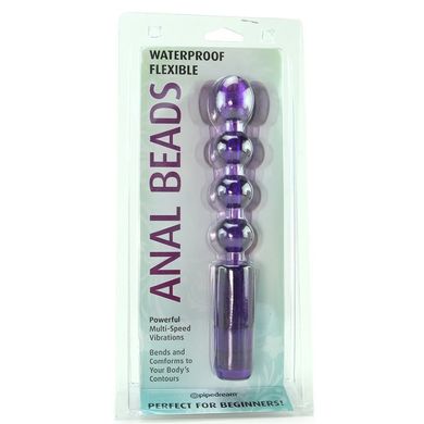 Анальные вибро-шарики Waterproof Flexible Vibrating Anal Beads Purple купить в sex shop Sexy