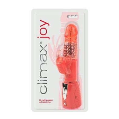 Вибратор Climax Joy 3X Multi-Purpose Rabbit Vibe Red купить в sex shop Sexy