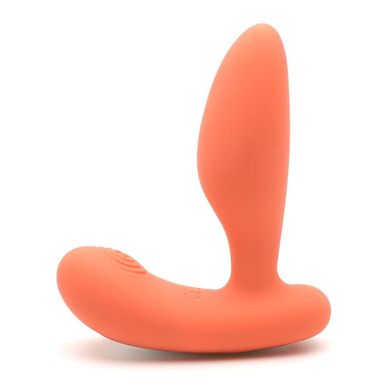 Вібропробка і масажер простати 2-в-1 KissToy Gordon Orange з пультом дистанційного керування, гнучка ніжка купити в sex shop Sexy