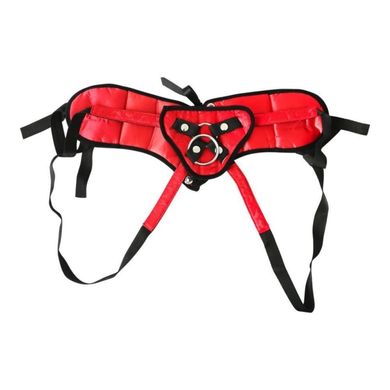 Труси для страпона збільшеного розміру Sportsheets Plus Size Red Lace Satin Corsette Strap On купити в sex shop Sexy