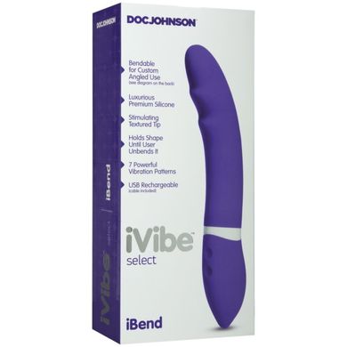 Перезаряжаемый вибратор iVibe Select iBend Purple купить в sex shop Sexy