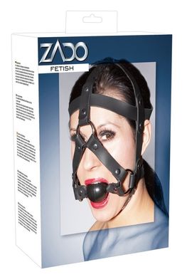Сбруя на голову с кляпом Zado Kopffessel aus Echtleder купить в sex shop Sexy