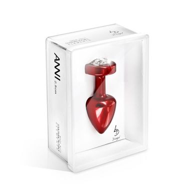 Анальна пробка з кристалом Diogol Anni R Heart Red Кристал 2,5 см. купити в sex shop Sexy