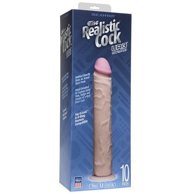 Великий фалоімітатор UltraSkyn Realistic Cock 10 No Balls Flesh купити в sex shop Sexy