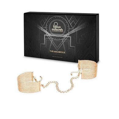 Браслеты-наручники из цепочек Bijoux Indiscrets Magnifique Gold купить в sex shop Sexy
