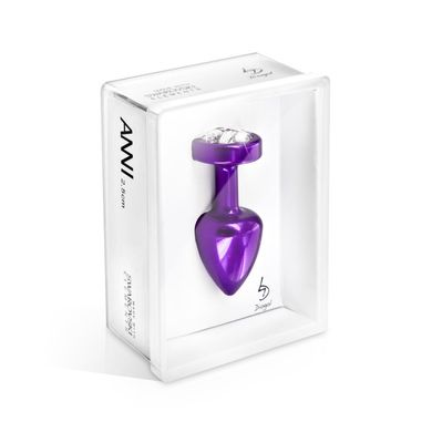 Анальна пробка з стразами Diogol Anni R Clover Purple 2,5 см. купити в sex shop Sexy