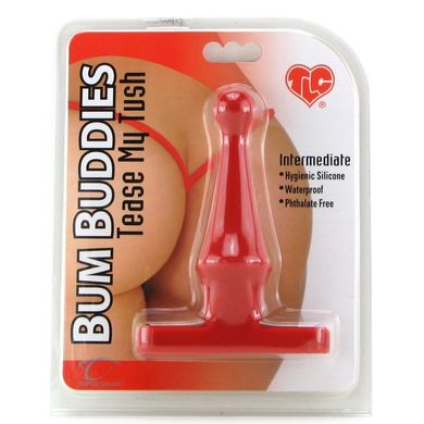 Анальная пробка Bum Buddies Tease My Tush Intermediate Silicone Anal Plug Red купить в sex shop Sexy