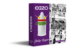 Насадка на член EGZO Jolly Roger (презерватив с усиками) купить в sex shop Sexy