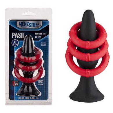 Анальная пробка и три эрекционных кольца MenzStuff Pash Kit купить в sex shop Sexy