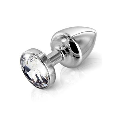 Важка пробка з кристалом Diogol ANNI Round Stainless Steel 3,5 см купити в sex shop Sexy