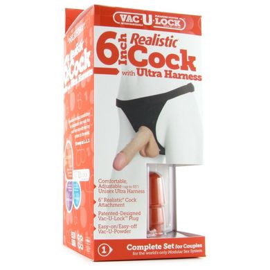 Страпон Ultra Harness Vac-U-Lock 6 купити в sex shop Sexy