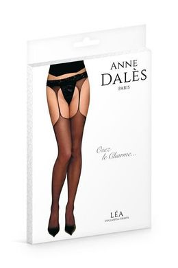 Чулки с поясом Anne De Ales LEA T1 Black купити в sex shop Sexy
