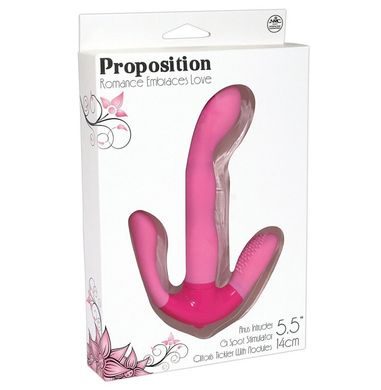 Тройной вибратор Proposition Pink купить в sex shop Sexy