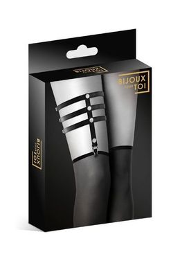 Гартер Bijoux Pour Toi 3 Thongs Black купити в sex shop Sexy