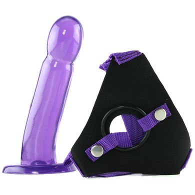 Страпон Climax Strap-on Ice Dong & Harness Set Purple купить в sex shop Sexy