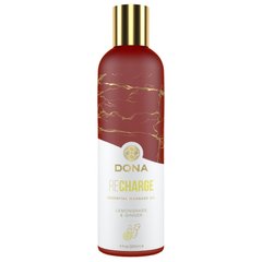 Массажное масло DONA Recharge - Lemongrass & Ginger Essential Massage Oil (120 мл) купить в sex shop Sexy