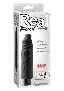 Реалистичный вибратор Real Feel Lifelike Toys №1 Black купить в sex shop Sexy