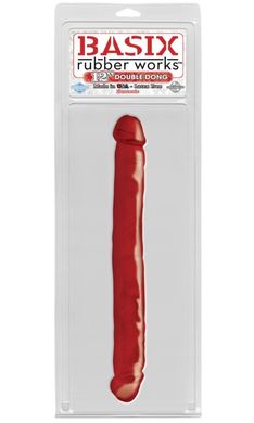 Фаллоимитатор Basix Rubber Works 12 Double Dong Red купить в sex shop Sexy