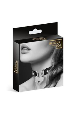 Чокер Bijoux Pour Toi Heart Lock Black купить в sex shop Sexy