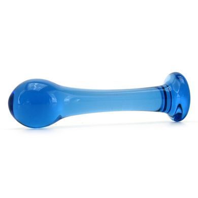 Стеклянная анальная пробка Crystal Droplets Blue купить в sex shop Sexy